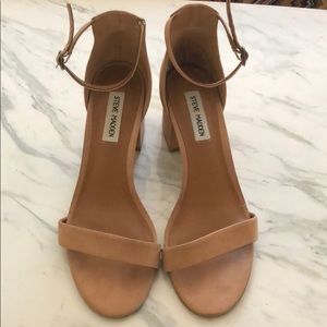 Steve Madden Nude Ankle Strap Heel